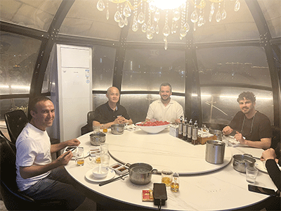 HiFoune recibe a estimados clientes europeos en China